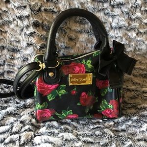 New Betsey Johnson Mini Rose Purse
